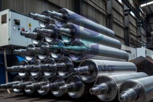 Laminar flow cooling rollers for laser cladding