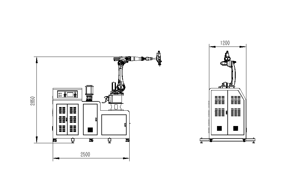 Integrated laser cladding machine