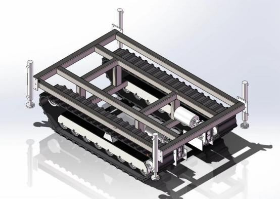 Mobile laser cladding machine