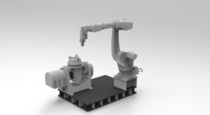 Robot position change laser cladding equipment