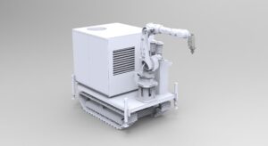 Mobile laser cladding machine