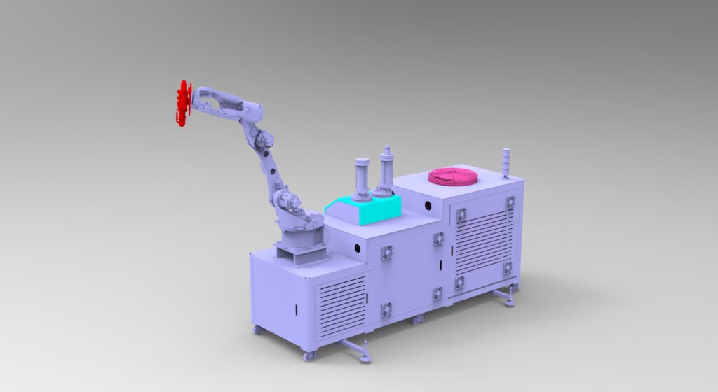 Integrated laser cladding machine